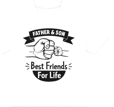 Vater sohn t shirt mit väterlichem fauststoß - TenStickers