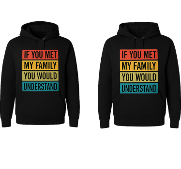 Pärchen t shirts trefft meine familie und versteht - TenStickers