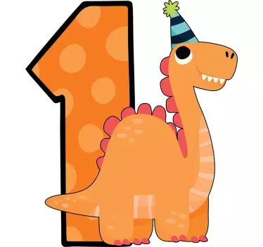 T-shirt baby süßer dinosaurier geburtstag - TenStickers