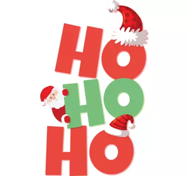 "Ho Ho Ho" Weihnachts T Shirt - TenStickers