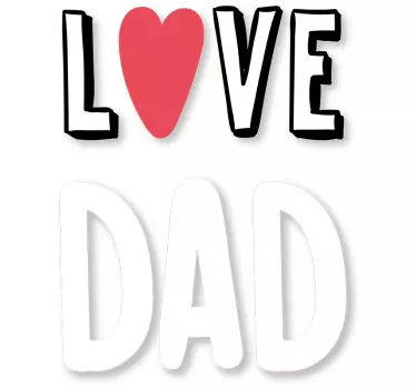 Vater und sohn t-shirts mit herzlicher vaterliebe - TenStickers