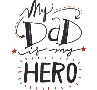 Vater und sohn t shirts mein held papa - TenStickers