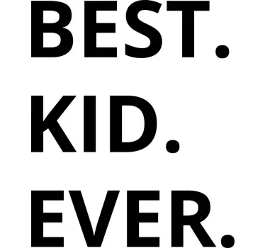 Vater Sohn T Shirt Best Kid/Dad Ever - TenStickers