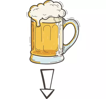 Partner T Shirts Schwanger oder Bierbauch - TenStickers