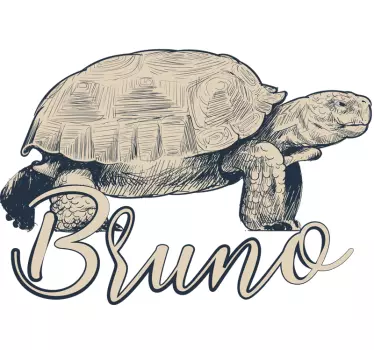 Partner T Shirts Schildkröten mit Namen - TenStickers