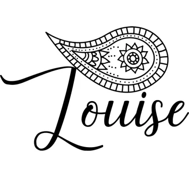 T-Shirt mit Namen paisley-design - TenStickers