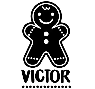 T-shirt baby lebkuchenfigur mit wunschname - TenStickers