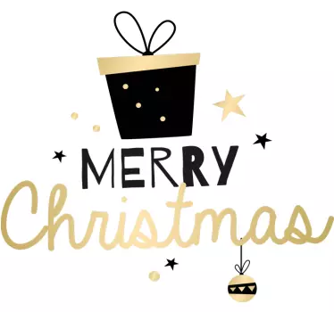 Weihnacht t shirt geschenkbox feier - TenStickers