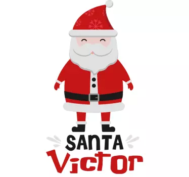 T-shirt baby fröhlicher weihnachtsmann victor - TenStickers
