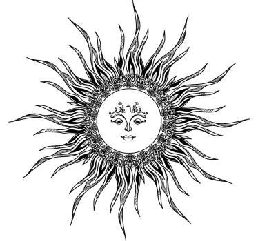 Mutter tochter t shirts mit sonnen und mond silhouetten - TenStickers