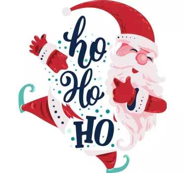 Lachender Weihnachtsmann Weihnachts T Shirt - TenStickers