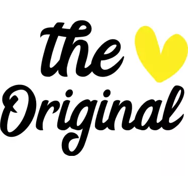 Vater Sohn T Shirt original remix gelbes herz - TenStickers