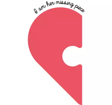 Pärchen t shirts herz puzzle für paare - TenStickers