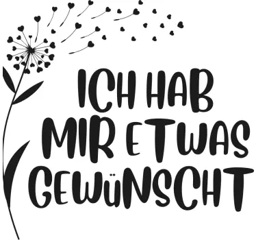 Mama Tochter T Shirt Wunschtext löwenzahn - TenStickers