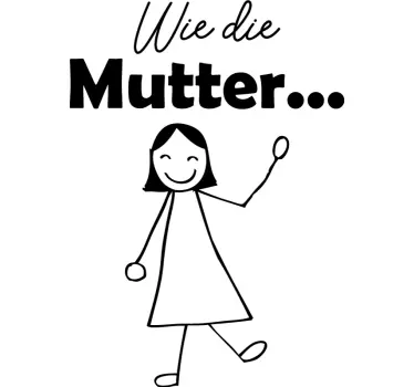 Mama Tochter T Shirt Wie mutter - TenStickers
