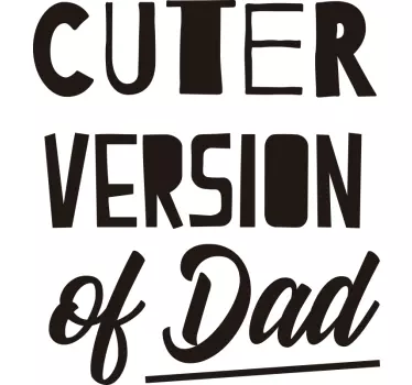 Vater und Sohn T Shirts süßere version - TenStickers