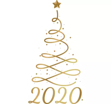 Weihnacht t shirt mit stylischem weihnachtsbaum - TenStickers