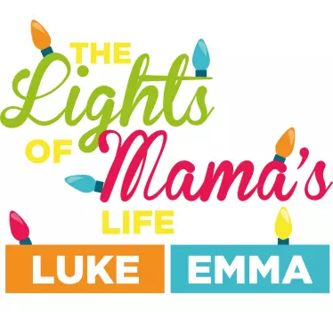 Mutter tochter t shirts mamas lichter feier - TenStickers