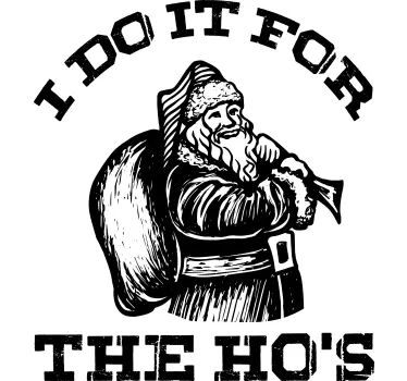 Weihnacht T Shirt humorvoller weihnachtsmann - TenStickers