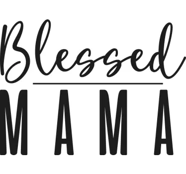 Mutter tochter t shirts gesegnete familienbindung - TenStickers