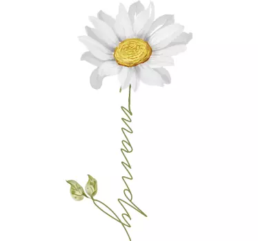 Mutter tochter t-shirts mit mandy blumen grafik - TenStickers