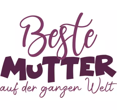 Mutter tochter t shirts beste mama aller zeiten - TenStickers