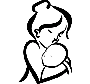 Mutter tochter t shirts liebevolle umarmung - TenStickers