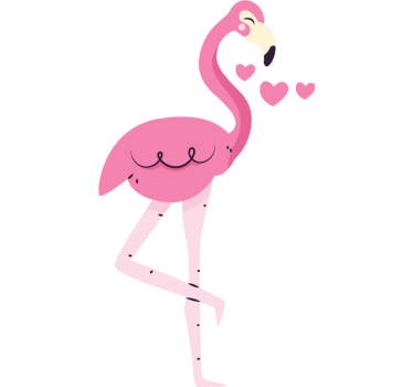 Pärchen T Shirts zwei flamingos - TenStickers