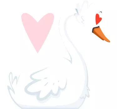 Mutter tochter t shirts mit schwanenliebe grafik - TenStickers