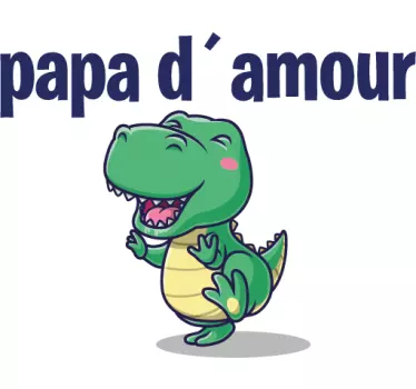 Vater und sohn t shirts süße dino liebe - TenStickers
