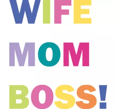 T Shirt Muttertag Frau, mama, chef! - TenStickers