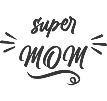 Mutter tochter t shirts mit super mama einstellung - TenStickers