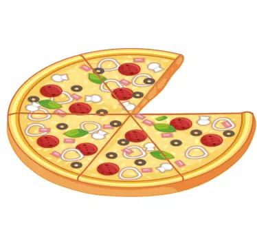 Vater Sohn T Shirt Passende pizzastücke - TenStickers