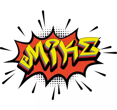 T-shirt baby mit comic stil personalisierung - TenStickers
