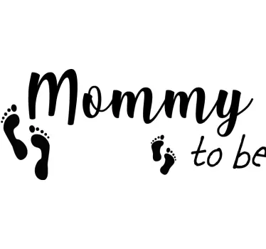 Mutter tochter t shirts mit babyfüßen - TenStickers