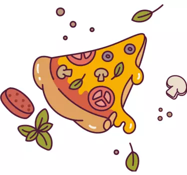 Vater Sohn T Shirt Pizzastück - TenStickers