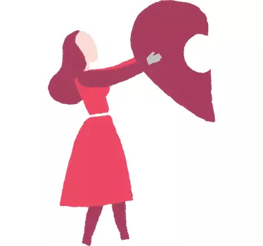 Pärchen t shirts herz zusammenhalten - TenStickers