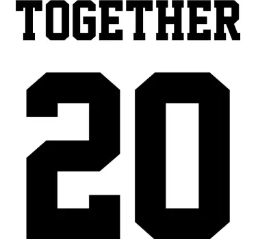 Pärchen t shirts gemeinsam seit 16 - TenStickers