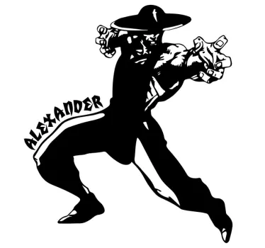 Mutter tochter t shirts mit kraftvoller cowboyfigur - TenStickers