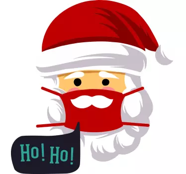 Weihnacht t shirt weihnachtsmann mit maske - TenStickers
