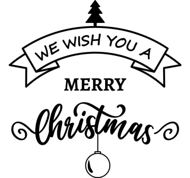 We wish you a Merry Christmas Weihnachts T Shirt - TenStickers