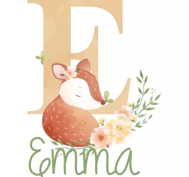 T-shirt baby mit süßer fuchsillustration - TenStickers