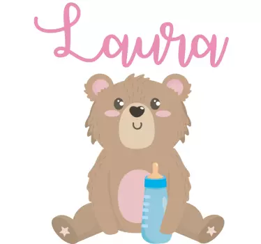 T-shirt baby süßer bär mit flasche - TenStickers
