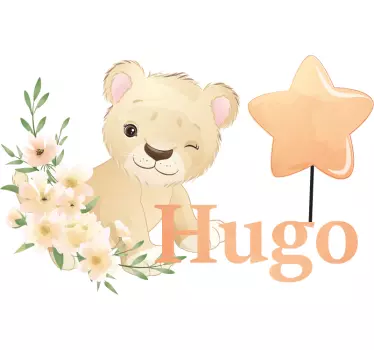 T-shirt baby süßer löwe mit stern - TenStickers
