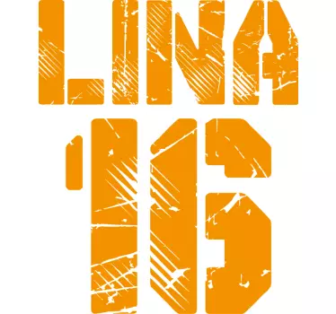 T-shirt mit namen mutiges personalisiertes shirt - TenStickers