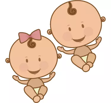 Mutter tochter t shirts bezauberndes baby paar - TenStickers