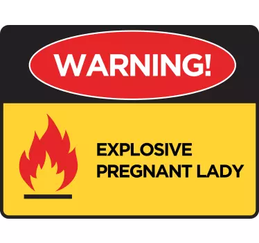 Mutter tochter t shirts warnung explosiv schwanger - TenStickers