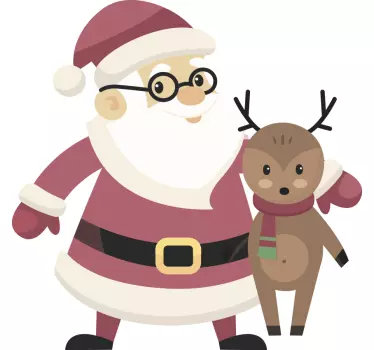 Weihnacht T Shirt lustiger weihnachtsmann - TenStickers