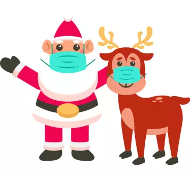 Vater und sohn t shirts festliches santa rentier duo - TenStickers