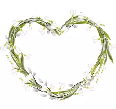 Mutter tochter t shirts mit floralem herzdesign - TenStickers